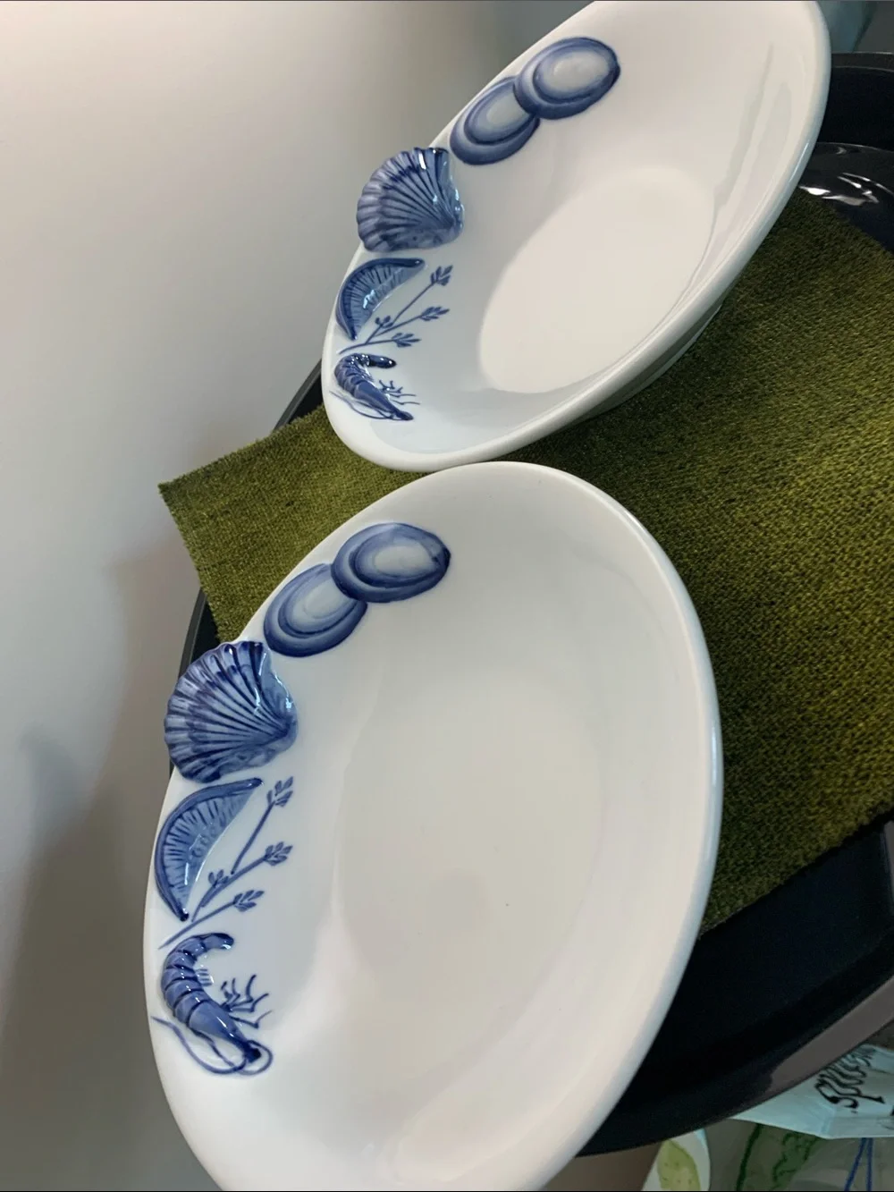 Seafood Ocean Blue by Artland Large Coupe Bowl - Set of 2